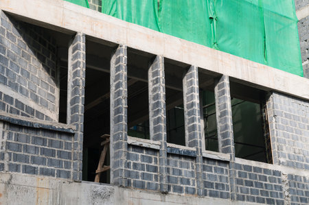 Part of concrete house under construction