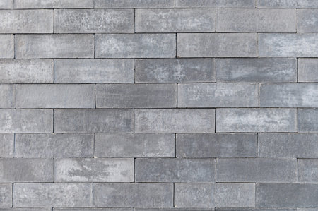 Grey brick wall texture background