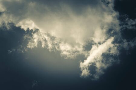 A dramatic sky announcing a rainy dayの写真素材