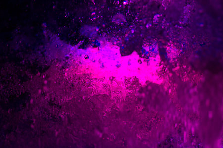 A strange purple water.