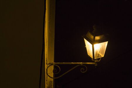 Street lamp to illuminate the city photographed during the darkness of the night.の写真素材