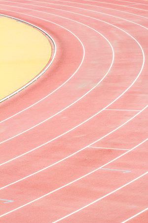 Athletic field for athletics competitions.