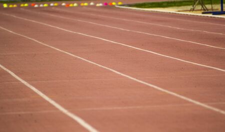 athletic field for athletics competitions.の写真素材