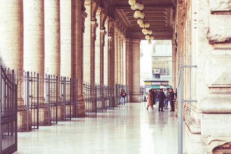 streets and people in Rome city centreのeditorial素材