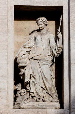 sculptures of the trevi fountainのeditorial素材