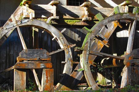 wooden mill used in campaign for agricultural production.の写真素材