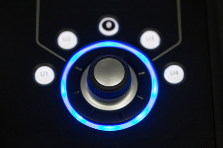 Cursor used to adjust volume of audio levels