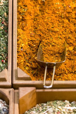 detail of indian hot spices