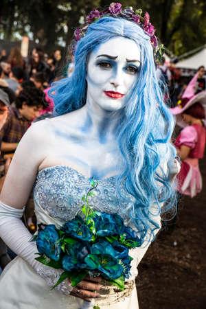 Cosplayer dressed as a Japanese manga comics characterのeditorial素材