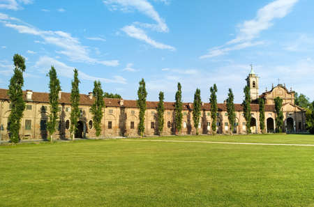 Turin, Italy - Garden of Stupinigi Hunting Palace, at Unesco World Heritage Siteのeditorial素材
