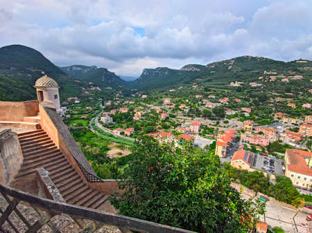 Liguria natural landscape of Finalborgoの写真素材