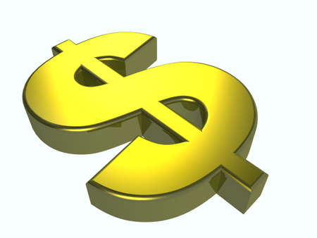 golden dollarの写真素材