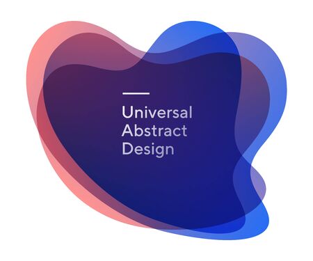 Rounded layered abstract shapes formのイラスト素材