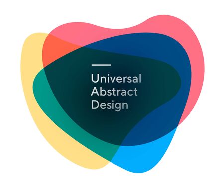 Usable modern wavy shapesのイラスト素材