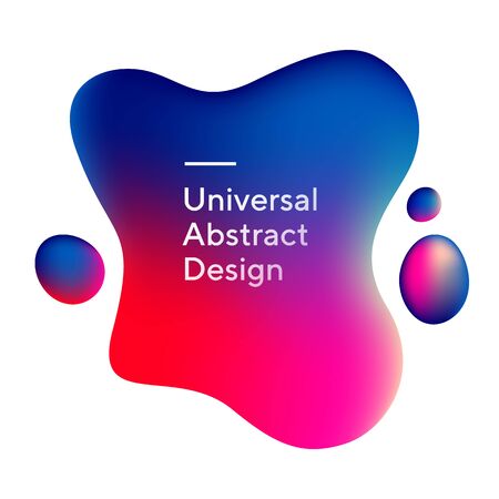 Abstract irregular graphic bubblesのイラスト素材