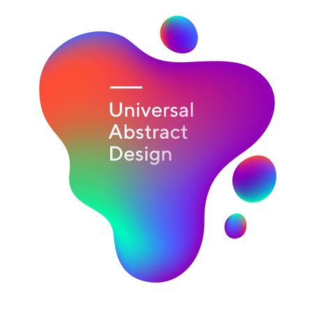 Colorful irregular graphic bubblesのイラスト素材