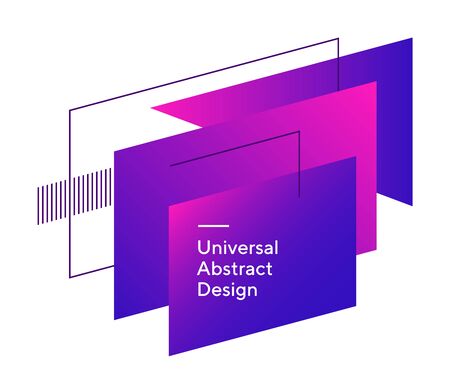Sharp geometrical colored figuresのイラスト素材