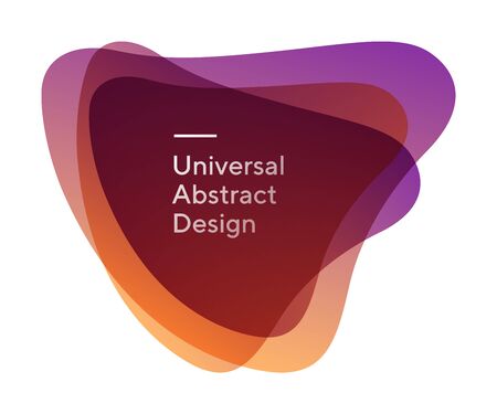 Rounded vivid abstract shapes form.のイラスト素材