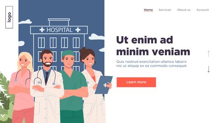 Hospital medical staffのイラスト素材