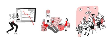 Business and finance setのイラスト素材