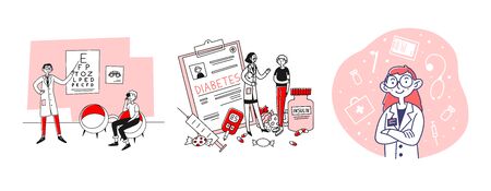 Medical examination setのイラスト素材