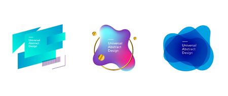 Collection of abstract dynamical elementsのイラスト素材