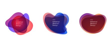 Abstract transparent overlaid shapes compositionのイラスト素材