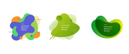 Abstract fluid overlaid shapes compositionのイラスト素材