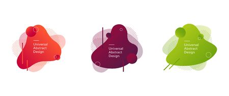 Abstract dynamic shapes compositionのイラスト素材