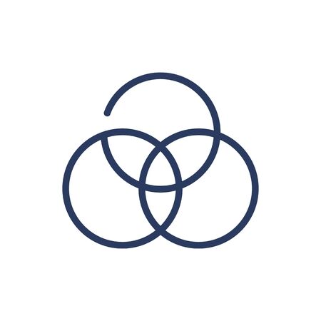 Auto correction filter thin line icon. Color, brightness, contrast isolated outline sign. Image editing and photo correction concept. Vector illustration symbol element for web design and appsのイラスト素材
