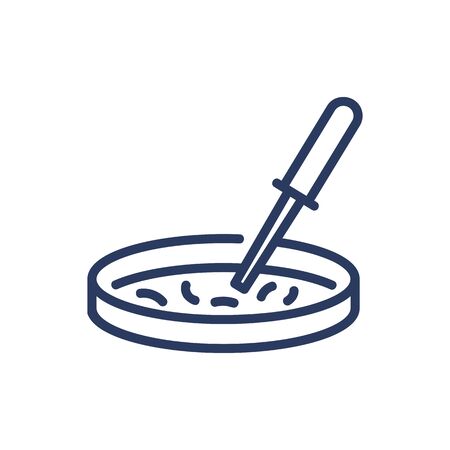 Medical analysis thin line iconのイラスト素材