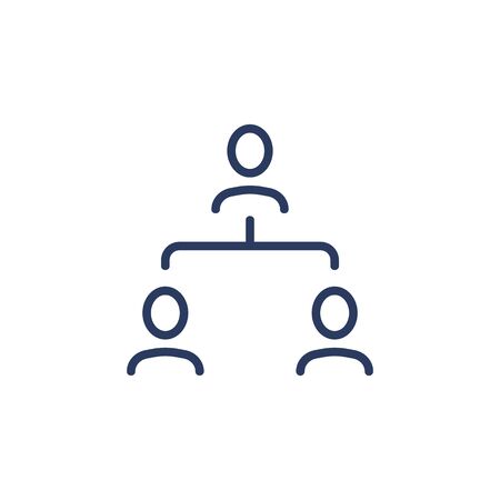 Organization team structure iconのイラスト素材
