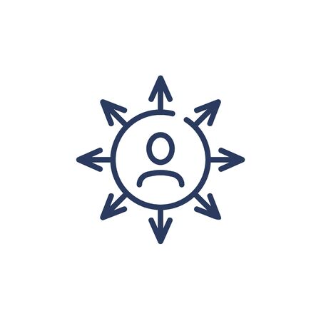 Career opportunity thin iconのイラスト素材