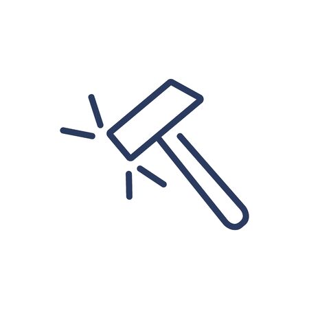 Sledgehammer thin line iconのイラスト素材