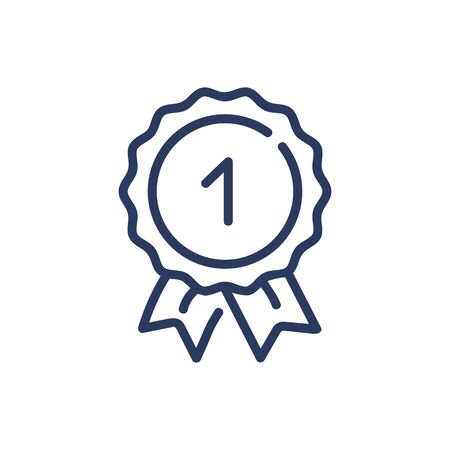 First place award thin line iconのイラスト素材