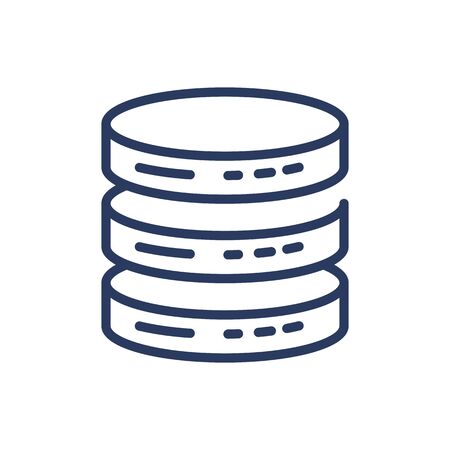 Database thin line iconのイラスト素材