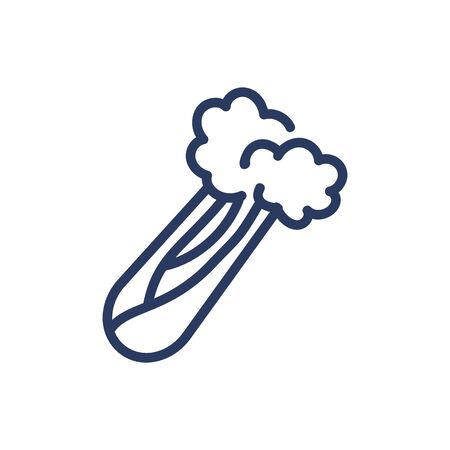 Green broccoli thin line iconのイラスト素材