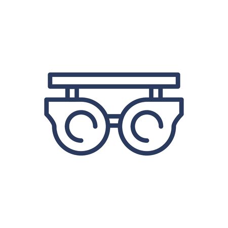 Instrument for vision examination thin line iconのイラスト素材