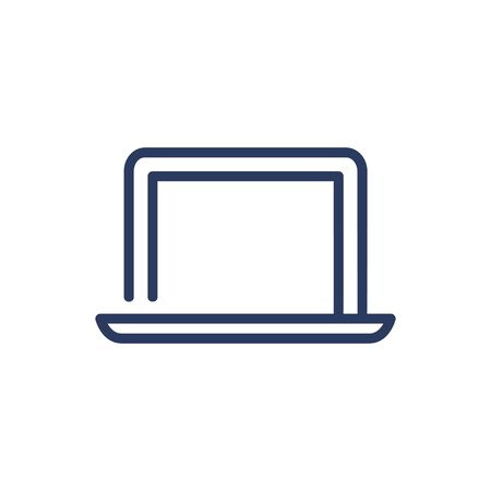 Laptop thin line iconのイラスト素材