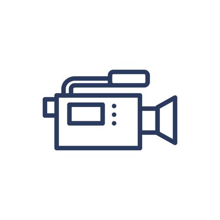 Video camera thin line iconのイラスト素材