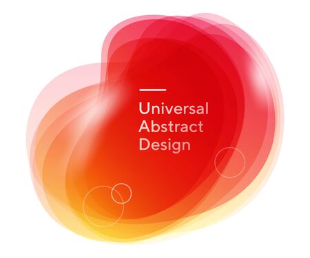 Bright abstract wavy circlesの写真素材