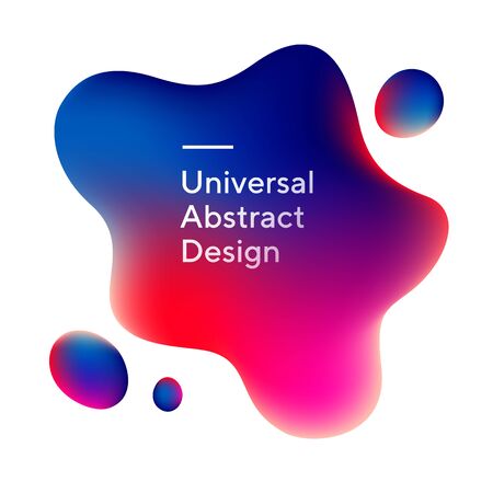 Abstract dynamical fluid blobsの写真素材