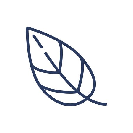 Green leaf thin line iconのイラスト素材