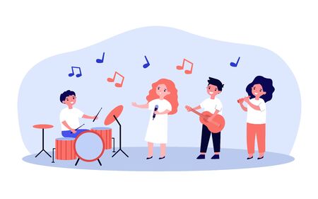 School musician bandのイラスト素材