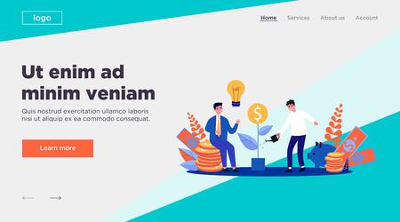 Investors getting money profitのイラスト素材