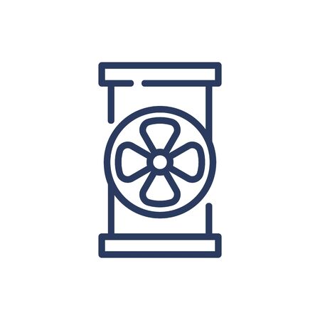 Barrel for transportation thin line icon. Petroleum, storage, tank isolated outline sign. Oil and gas industry concept. Vector illustration symbol element for web design and appsのイラスト素材