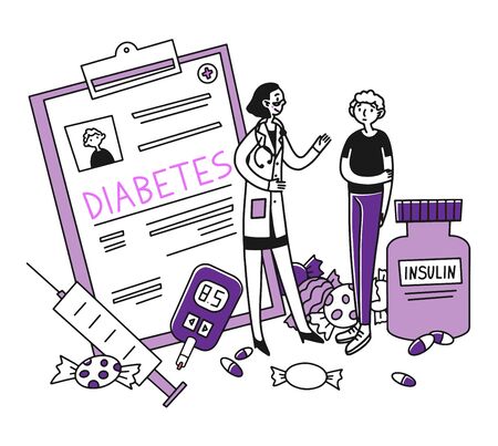 Diabetes patient diagnosticの写真素材