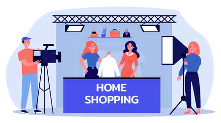 Home shopping shootingのイラスト素材
