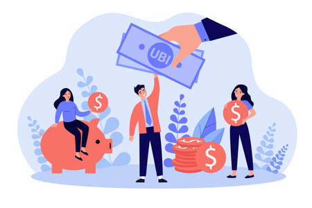 Successful people getting benefitsのイラスト素材