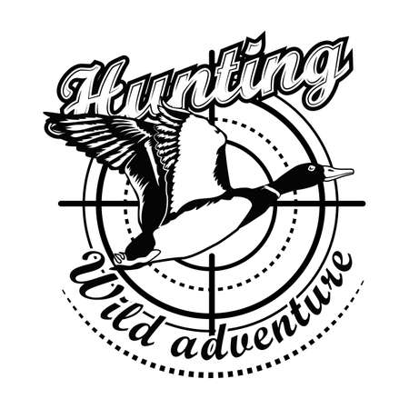 Hunting adventure vector illustrationのイラスト素材